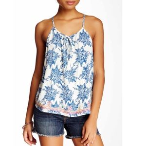 Pintucked Peasant Tank Top